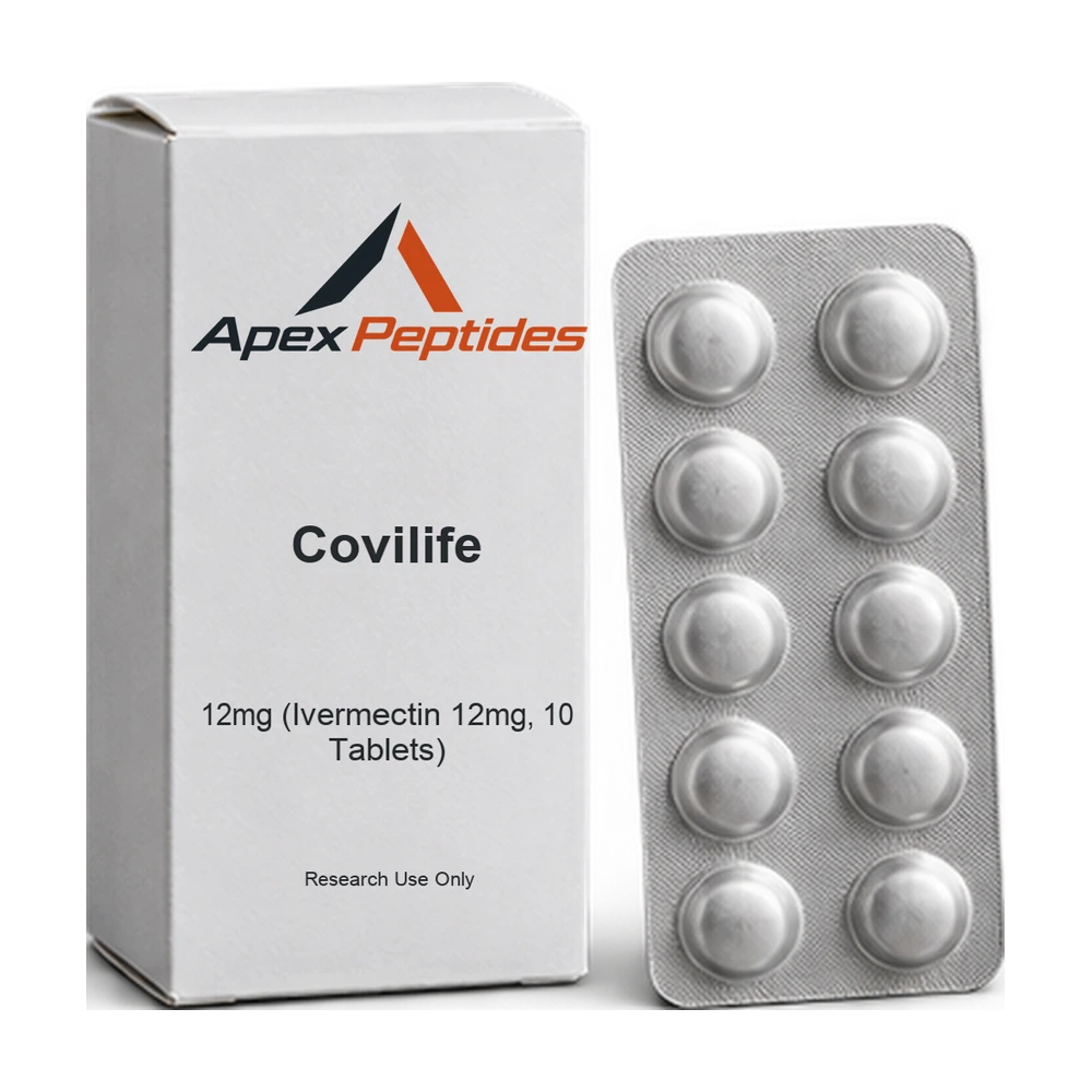 Covilife 12mg (Ivermectin 12mg, 10 Tablets) — Apex Peptides