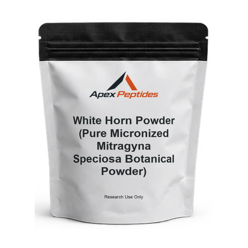 White Horn Powder (Pure Micronized Mitragyna Speciosa Botanical Powder) — Apex Peptides