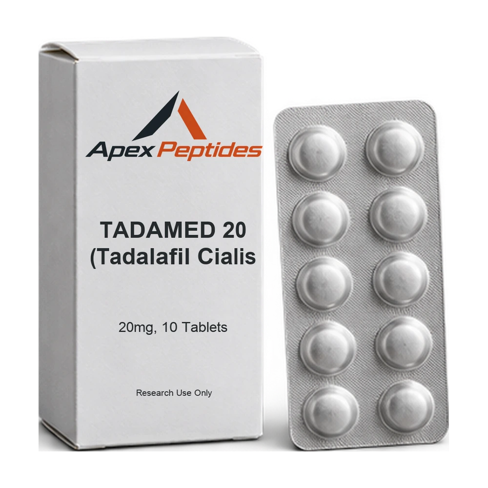 TADAMED 20 (Tadalafil Cialis 20mg, 10 Tablets) — Apex Peptides