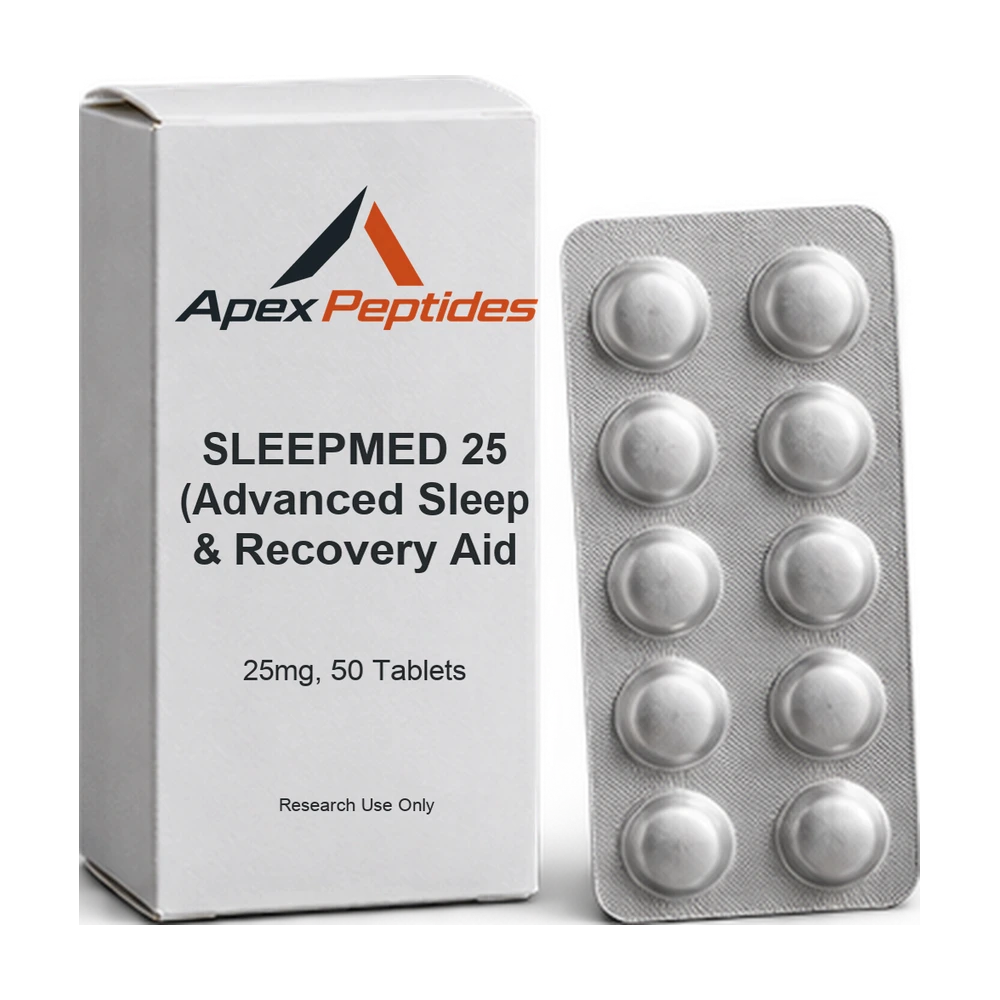 SLEEPMED 25 (Advanced Sleep & Recovery Aid 25mg, 50 Tablets) — Apex Peptides