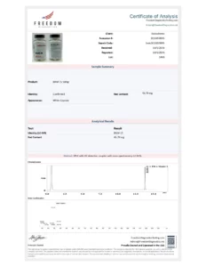 BAM-15 3000mg  (50mg/capsule) lab report