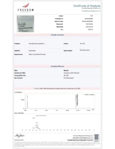 GW-501516 (Cardarine), (10mg/capsule) 60 Capsules lab report